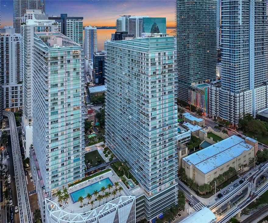 Welcome to Axis in the heart of Brickell!! This charming 1 bedroom 1 bathroom oasis is in the heart of Brickell and is ready for you to call it home. This unit showcases beautiful city views from your kitchen, living , and bedroom. You get to enjoy the sunset while relaxing on your couch or laying in your bedroom. The oversized porch overlooking the city is perfect to host friends or family over. The kitchen showcases hard wood cabinets , stainless appliances, black  quartz countertops and overlooks the beautiful city of Brickell. Zero carpet throughout the unit!! Large bedroom so bring your bulky furniture! This is centrally located to everything Miami has to offer!! Call today to make this oasis your dream unit.--