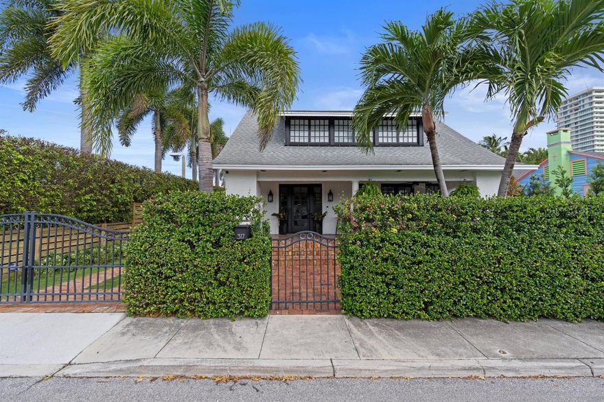 Welcome to this stunning home located in the historic area, which has undergone a remarkable transformation. This residence now boasts a fresh and updated appearance, seamlessly blending modern aesthetics with the timeless Southern architecture. No detail has been overlooked in the meticulous renovation of the main house, encompassing all-new electrical and plumbing systems, top-of-the-line appliances, exquisite lighting fixtures, elegant crystal doorknobs, and electric blinds. The kitchen features a new converted gas ZLine range, as well as new refrigerators, and much more.The home's layout has been thoughtfully reconfigured to include an additional bedroom, a cozy library, a convenient laundry room, and a delightful pool area. A Chicago brick driveway and lush astro turf complete