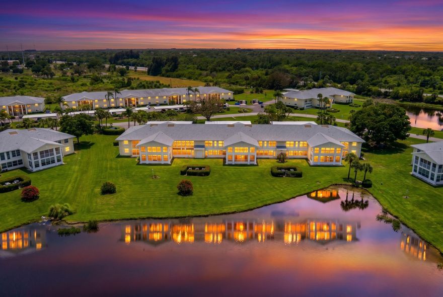 Welcome to paradise in the sought-after over 55 gated community of Grove Isle! This beautifully maintained furnished home offers the perfect blend of Florida charm, comfort, and convenience. Featuring an open and inviting floor plan, this residence boasts spacious living areas filled with natural light, ideal for everyday living. The kitchen offers ample cabinetry and workspace, opening seamlessly to the dining and living areas. Enjoy relaxing mornings or peaceful evenings on the patio that has PGT windows that can be opened to enjoy the fresh air overlooking lush tropical landscaping and the lake. The generously sized primary suite features a walk-in closet and private updated bath designed for comfort and functionality. Additional bedroom provides flexibility for guests, or office. Located just minutes from beaches, shopping, dining, golf courses, and all that Vero Beach has to offer, this community also features resort-style amenities including a clubhouse, pool, tennis courts, and beautifully maintained grounds. Whether you are looking for a full-time residence, seasonal retreat, or investment opportunity, this home is ready for you to enjoy the Florida lifestyle.