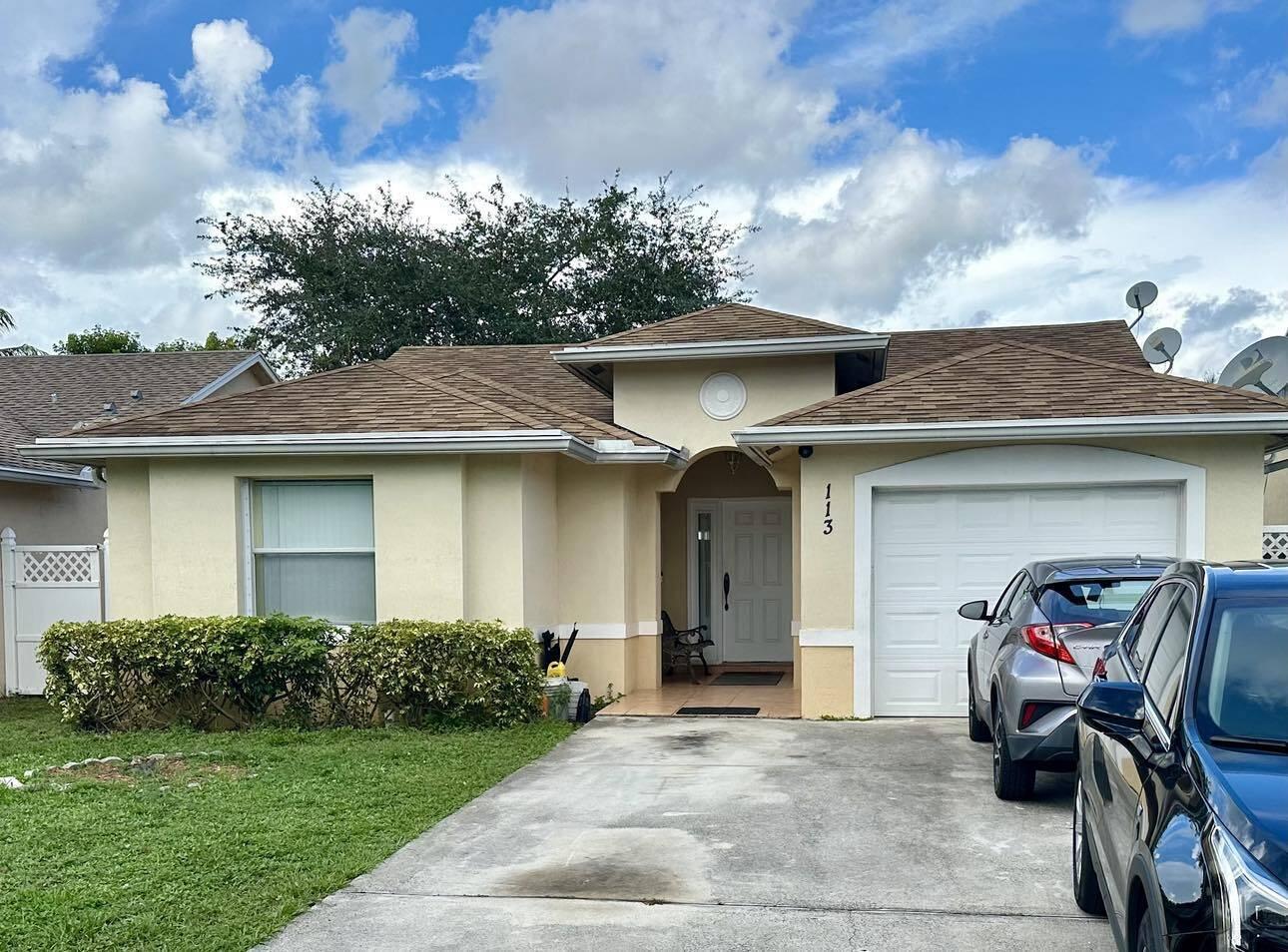 Great 3/2 single family home, located in Palm Springs. Tile floor throughout the house, fenced in yard located near shopping centers, pharmacies and restaurants just minutes from Lake Worth beach and I-95. Great for first time home owners or investors (NO HOA)... Don't waste an opportunity to become a home owner.Information and all measurements are believed accurate but are not warranted and should be verified by the buyer (S) or buyer's agent