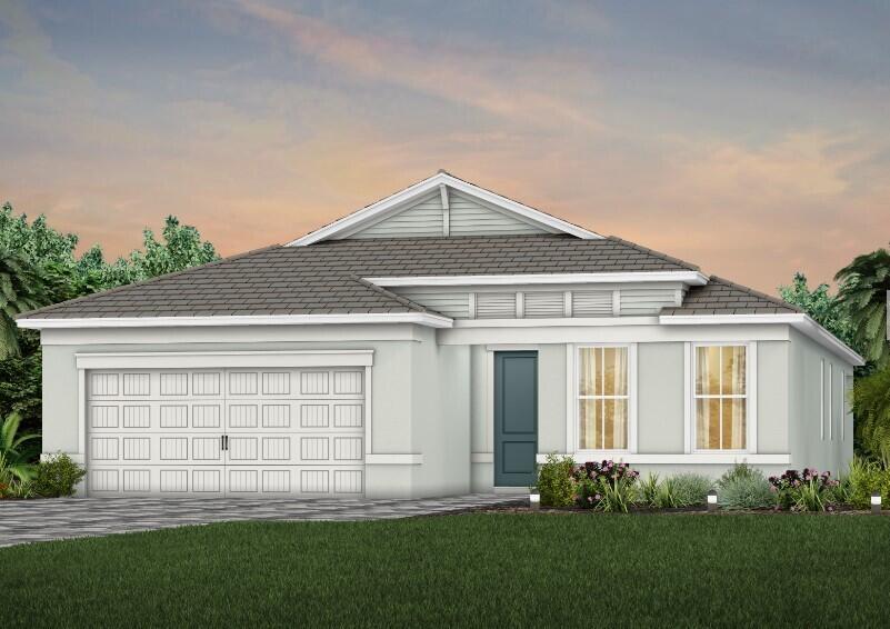 UNDER CONSTRUCTION: This home has been adorned with Designer on-trend colors and finishes making move-in a breeze no matter what your decorating style. Entertain and wow your guests in your built-in kitchen with welcoming island. Oversized wood look tiles flow seamlessly throughout the entire space. Or take the party outside to your extended screened lanai and enjoy the lake view. Whether using this a winter getaway or making it your permanent address - this home will not disappoint!