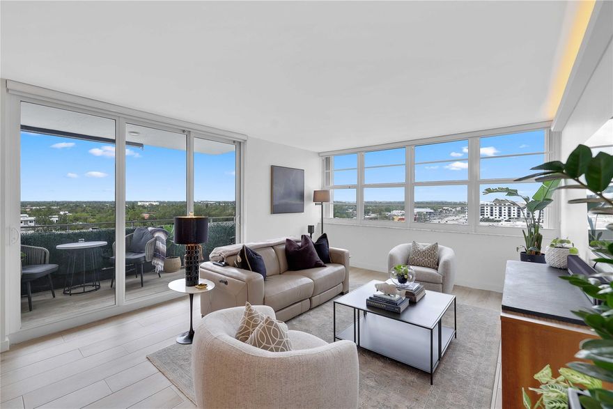 Welcome to waterfront luxury living at its finest! Nestled along the picturesque Intracoastal Waterway, this stunning 2 bedroom, 2-bathroom condo offers an unparalleled blend of elegance, space, and breathtaking city views.Step into a world of sophistication as you enter this meticulously designed residence. The open-concept layout boasts generous living spaces adorned with sleek finishes and panoramic windows that frame the mesmerizing city skyline. Natural light dances through every corner, creating an inviting ambiance that complements the modern aesthetic.Beyond the allure of the interior, the condo features a private balcony—a coveted spot to savor morning coffee or evening cocktails while gazing at the sparkling lights of the city below.