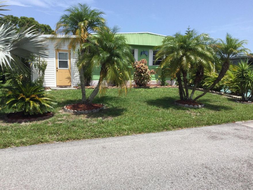 Move in and enjoy all that Spanish Lakes has to offer.  Lot rent covers all amenities, taxes, lawn care, sewer and trash removal.  Amenities include golf, 2 pools, tennis, pickle ball, shuffleboard, bocce, horse shoes, billiards, ping pong, community room, library, game room, dog park and much much more.  Do as much as you like or just relax by the pool.
