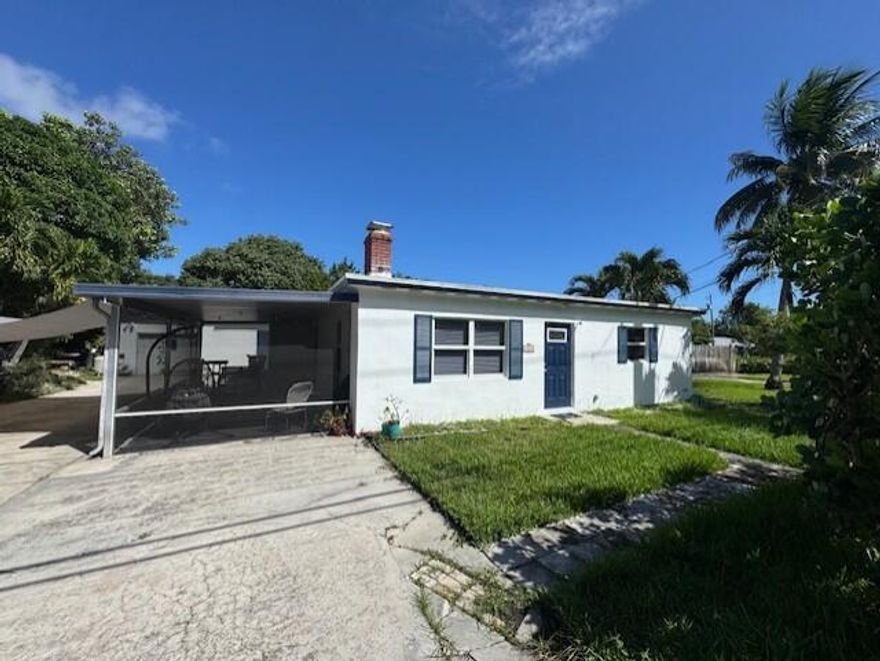 Beautifully Remodeled 3-bedroom, 2-bath home in a very desirable location close to Juno Beach and the beautiful white sandy beach! Move-in-ready property features include freshly painted, updated Kitchen with White Shaler Cabinets and Stainless Appliances, Quartz Countertop.  Bathrooms all have designer finishes.  Large Bedrooms, Living Room with Fireplace.  Family Room and Dining Areas.  This home has an open-concept layout, and modern comforts throughout.  Water filtration system, impact windows & newer 2022 roof.  Large Screened Porch.   Large Side Yard and Smaller fenced in Backyard area!  lots of Charm.  (Back Detached Garage/Storage Area not for use).  Great Location near shopping and restaurants with easy access to the highways, beach and golf!  A Must See!