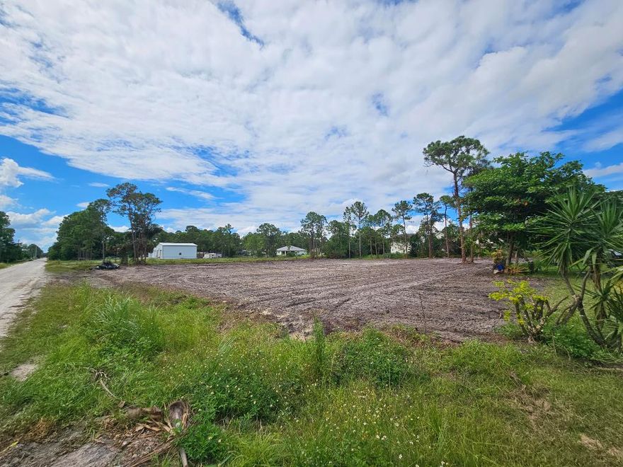 This is the perfect location to build your custom dream home. The property has already been fully cleared, and soil test and survey are already completed, saving you time, money, and stress. No HOA restrictions mean you have the freedom to design and use the property to fit your vision. Zoned AR, this lot offers flexibility to bring your boats, trailers, RVs, horses, chickens, and more. Located just 5-10 minutes from Westlake and 10 minutes from Avenir, you'll be surrounded by exciting new development, shopping, dining, and infrastructure improvements. The lot sits high and dry, directly next to a canal for natural drainage. Soil testing confirms no organic materials and suitability for a shallow foundation—making this lot truly build-ready.