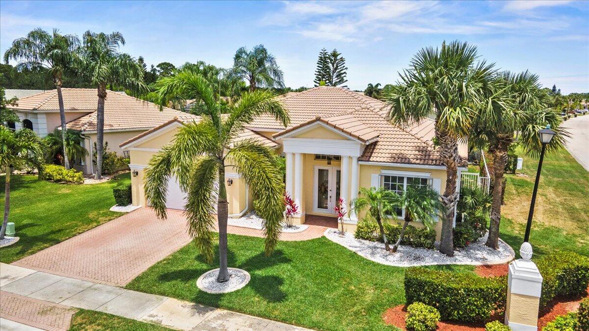 Light filled airy 3 bed/2 bath +den pool and spa CBS home is situated on a spacious corner lot in the Estuary of Lake Forest at SLW. Lake Forest is a gated community with low HOA dues that include upgraded cable, high speed internet, full lawn care, fitness center, clubhouse, and 2 community pools in the heart of Saint Lucie West. Close to 95 and FL turnpike, shops, restaurants, hospitals, golf, movies, and a short drive to beaches. This home has a freshly painted exterior and interior, AC is 2021 and there is a whole house generator (2021). Ready for great Florida living? See yourself lounging or entertaining by your fenced in private pool? You have to see this beauty and feel its energy :)
