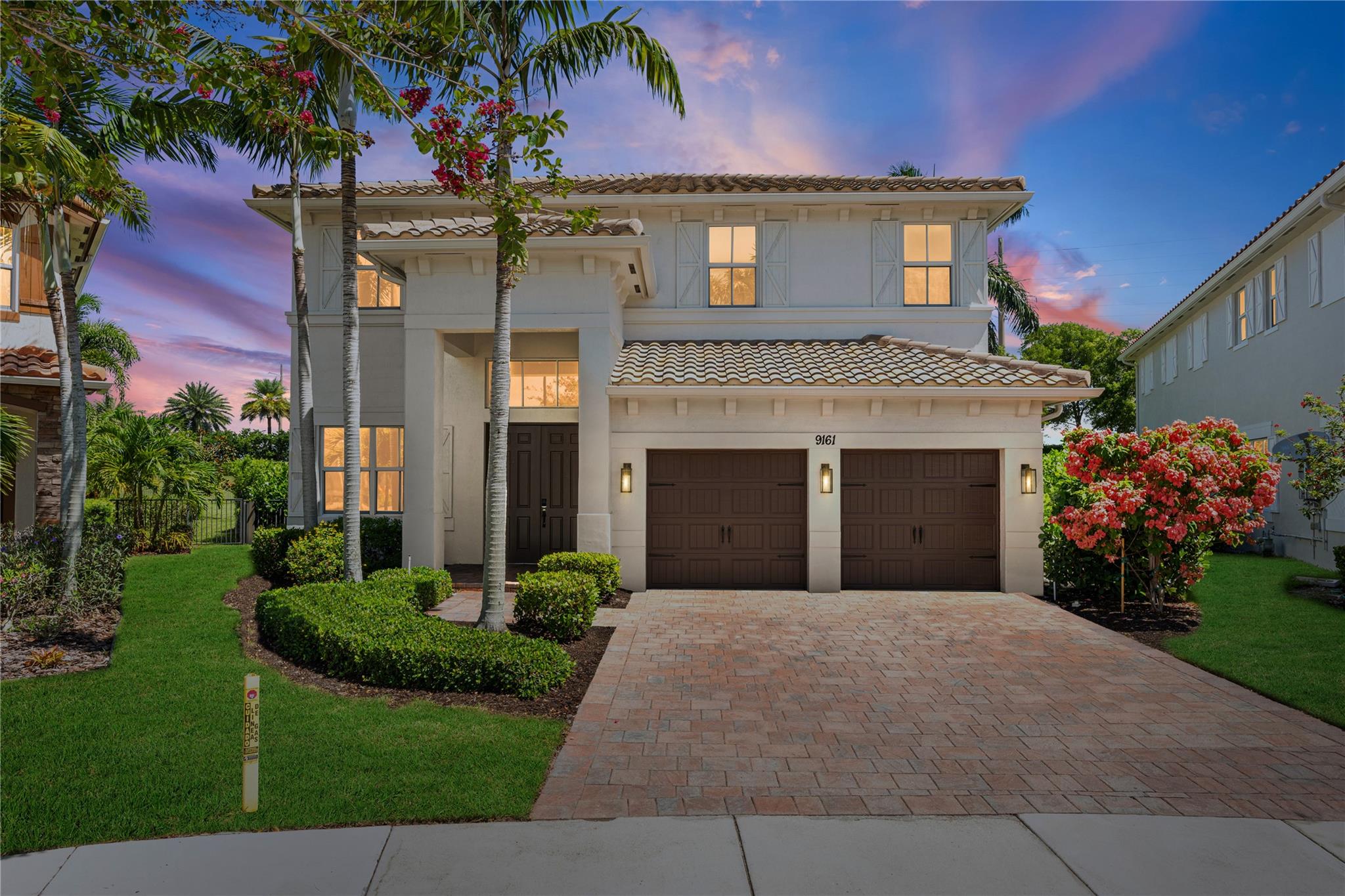 Back on the market! Step into elegance & exceptional design with over $175k in upgrades. Stunning 5BD 4BA home is situated on one of MiraLago’s largest & most private lots with over 16,000 sq ft. Enjoy soaring 21 ft ceilings, 24 inch porcelain floors, rich wood accents, crown molding, wainscoting, & custom lighting throughout. The chef’s kitchen boasts a beautiful mix of coastal wood tone & white custom cabinets, quartz countertops & backsplash, JennAir stainless steel appliances, & gas range. Entertain outdoors with resort style pool, LED lighting, 2,100 sq ft of travertine patio, & custom firepit. Additional features include a custom media wall, wrought iron staircase, & impact glass. Exclusive access to both MiraLago & Cascata amenities including pools, fitness, tennis, & more.