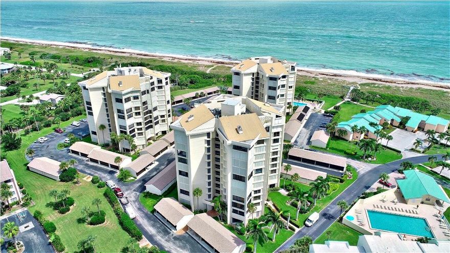 OCEAN VIEWS! Panoramic ocean views from this stunning 3 bedroom 2 bath furnished condo with 2 enclosed balconies in Ocean Village! Spacious split floor plan with many upgrades. Beautiful views of the Atlantic Ocean & breathtaking sunrises & sunsets! This gorgeous unit can be rented if the owner so desires. Seascape I has a private pool! Owners may have a pet up to 40 lb.  Enjoy the best Florida lifestyle at this beautiful oceanfront community offering 24 hr gated entry, 9-hole par 3 golf, tennis, bocce ball, pickleball, clubhouse & fitness center, 4 pools (new resort-style main pool), library, recreation center, oceanfront restaurant & tiki bar & 3500 feet of oceanfront. Located on South Hutchinson Island with 21 miles of uncrowded & unspoiled beaches! Measurements approximate
