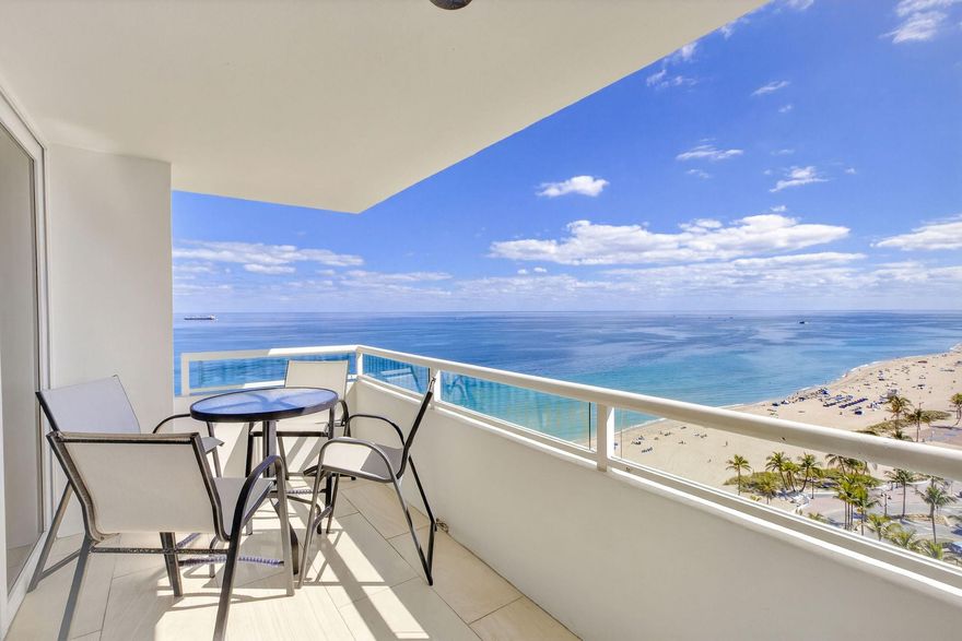 Pictures can’t do justice to these views! Discover the ultimate serene luxury in this southeast corner penthouse oasis, just two blocks from vibrant Las Olas Blvd on Fort Lauderdale Beach. This boutique mid-century condo delivers unobstructed Atlantic Ocean views from every room in a spacious, fully renovated 2 bed/2 bath residence. Enjoy high-end designer touches, European-inspired cabinetry, quartz countertops, premium large-format porcelain flooring, and a gourmet kitchen showcasing top-tier Dacor and Thermador appliances. Generous bedrooms, elegant bathrooms with contemporary fixtures, a soaring balcony, and abundant natural light enhance your posh beachfront living experience at a competitive price. Seeing is believing. Book your private showing by appointment only today!