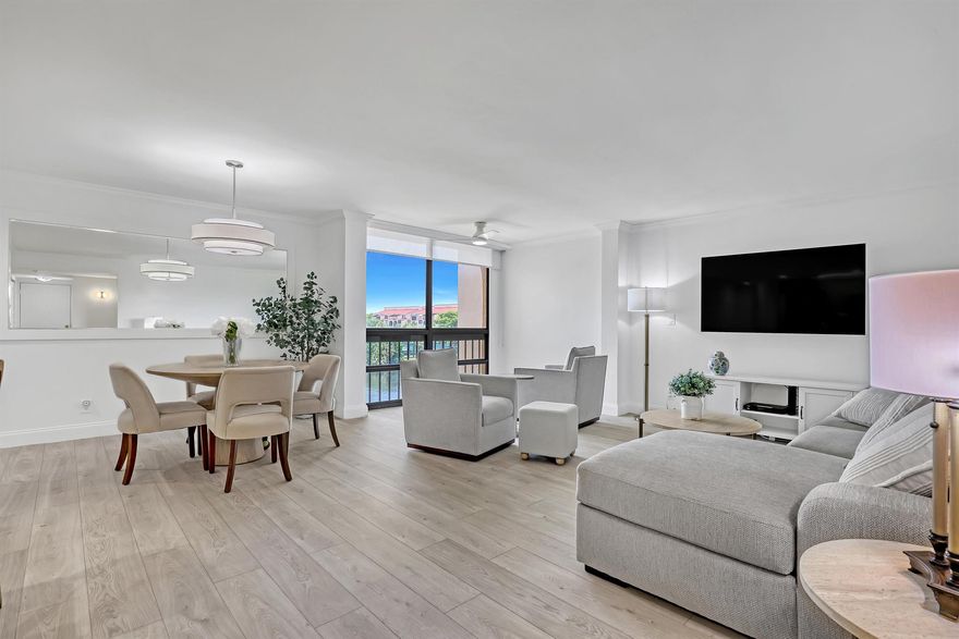 Available monthly for $5,200. Beautifully remodeled and FULLY FURNISHED 2-bedroom, 2-bath condo available October-December in the heart of Delray Beach! Enjoy plenty of natural light, and features such as luxury vinyl plank flooring throughout, an updated kitchen with granite countertops, stainless steel appliances, and updated cabinetry. Both bathrooms have been tastefully renovated with frameless glass showers, marble-style tile, and LED backlit mirrors for a modern, spa-like feel. The spacious primary suite includes a king-sized bed, double frosted-glass doors and a contemporary vanity with extra storage. Enjoy a prime location within walking distance to Whole Foods, Target, Home Depot, and many more local stores. 1 mile to the Beach and 2 miles to Atlantic Ave.