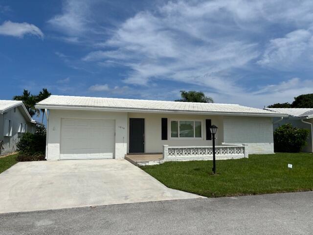 COME LOOK AT THIS BEAUTIFUL HOUSE ON THE CANAL. ALL UPDATED AND VERY WELL MAINTAINED. COMPLETELY FURNISHED TURNKEY. LARGE PATIO IN THE FRONT AND THE BACK WITH CANAL VIEWS AND TRANQUILITY. ONE CAR GARAGE. KITCHEN WITH WOOD CABINETS, GRANITE COUNTER TOP AND STAINLESS APPLIANCES. HURRICANE WINDOWS AND DOORS. SOLAR PANEL FOR WATER. GOLF 18 HOLES PAR 3 INCLUDED AND FREE FOR OWNERS. ALSO INCLUDED IN HOA FEE HOUSE PAINTING EVERY 5 YEARS, LAWN AND SPRINKLER MAINTENANCE.