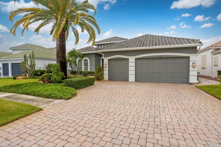 Welcome to 6605 Grande Orchid Way. A stunning residence located in the sought-after gated community of Grand Orchid Estates in Delray Beach. This 3 Bedroom + Den, 4.1 Bath single-story beauty features soaring high ceilings and an abundance of natural light, creating a bright and inviting atmosphere throughout. This home features a desirable triple split floor plan designed for comfort and privacy. The spacious primary suite is a true retreat, offering three large closets and ample room for relaxation. Enjoy peace of mind and modern comfort with impact windows, NEW AC units (2023 & 2024) equipped with UV lights and air purifiers, a NEW roof (2020), NEW gutters (2022), full-house generator, NEW insulation and duct work AND MORE. Grand Orchid is a quaint and elegant