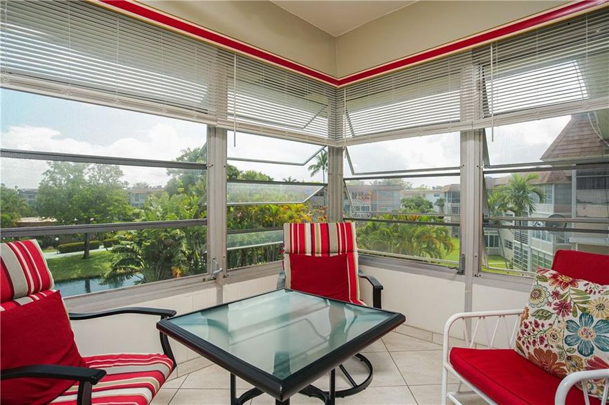 LOVELY FULLY FURNISHED PENTHOUSE IN ELM GARDENS!  COMPLETELY RENOVATED!  KITCHEN BOASTS GRANITE COUNTERS AND STAINLESS STEEL APPLIANCES!!  BOTH BATHROOMS ARE RENOVATED WITH NEW VANITIES AND BATH & SHOWER!  ALSO GRANITE COUNTERS!  A/C 2019, APPLIANCES 2015, YOU NAME IT OWNER HAS DONE IT!! SECURITY CAMERS IN UNIT!  LARGE 20 TILE FLOORS THRUOUT! A/C IS 2019. WHAT YOU SEE STAYS EXCEPT PERSONAL BELONGS.  ROOF AND ELEVATOR NEW IN 2020. ASSOC SAYS MIN CREDIT SCORE IS 650. $50,000 INCOME, A-55+ COMMUNITY AND FENCED! A GREAT PLACE TO LIVE! YOU WILL ENJOY THE TROPICAL LANDSCAPING, HEATED POOLS, CLUBHOUSE, GYM, BBQ, CENTRALLY LOCATED AND A-EASY DRIVE TO FT. LAUDERDALE BEACH. THE SUNROOM HAS A BEAUTIFUL VIEW ON THE POND AND CLUBHOUSE AREA. DON'T MISS THIS BEAUTIFUL CONDO!