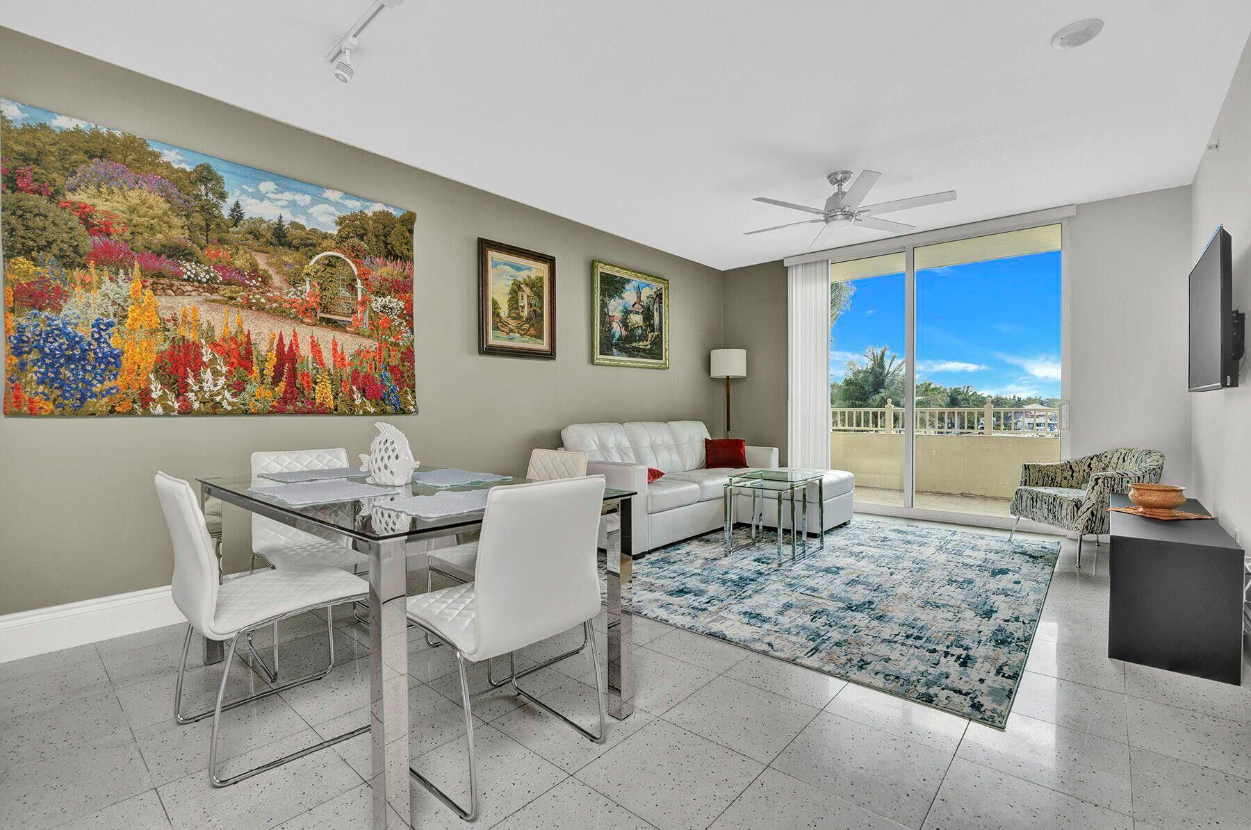 Fully furnished spacious 1-bed, 1-bath condo for sale in desirable Marina Village, offering peaceful marina views and only a 15-minute walk to the beach. This unit features a newly installed 2025 AC, and brand-new stove and refrigerator--completely move-in ready. The bright living space opens to a balcony ideal for enjoying waterfront breezes. Residents enjoy resort-style amenities: pool, spa, fitness center, sauna, and secure lobby. Built in 2006, it's stylish and comfortable. Plus, the HOA allows leasing minimum 30-day rentals up to 12 times a year, offering exceptional rental flexibility. A turnkey coastal gem not to be missed.