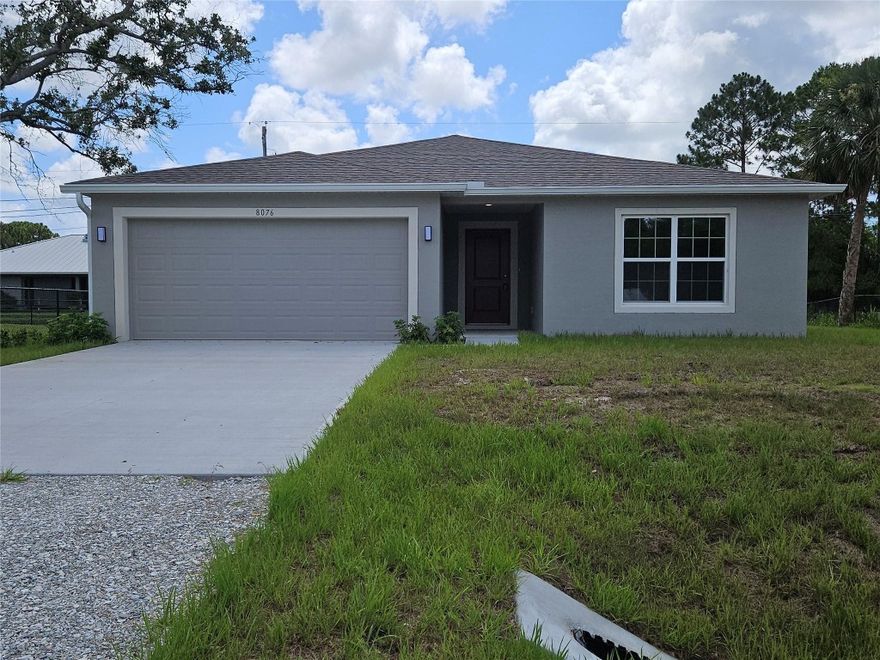 Discover the perfect blend of modern luxury and coastal charm in this stunning 1,876 square foot home located in Vero Beach, Florida. Built in 2025, 4/2. The open-concept living area is designed for both functionality and style, featuring sleek stainless steel appliances, including a side-by-side refrigerator, dishwasher, glass-top electric range, and microwave. Enjoy the convenience of an air injector water softener that enhances your daily living experience. The air conditioning system ensures a cool and comfortable atmosphere year-round, while the included washer and dryer make laundry a breeze. The property is just 20 minutes from the pristine sands of Wabasso Beach, allowing for easy access to sun-soaked days and picturesque sunsets.