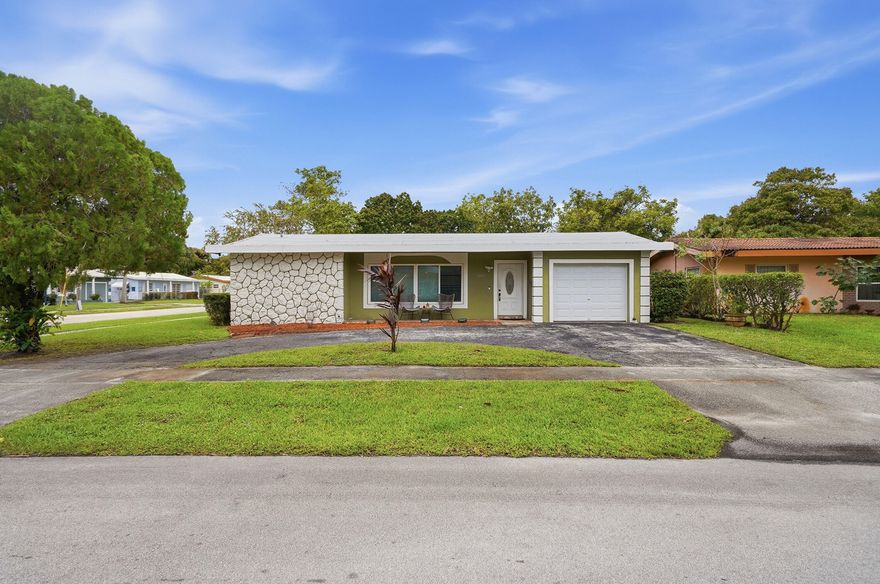 Positioned on an oversized corner lot in the heart of beautiful Lauderdale Lakes, this versatile 3-bedroom, 2-bath residence delivers both space and flexibility for today's lifestyle needs. Featuring a dedicated flex room and additional den, this layout is strategically designed to accommodate a home office, guest suite, media room, or multi-generational living—maximizing both functionality and long-term value.  The property offers strong curb appeal with expanded outdoor space, ideal for entertaining, future enhancements, or simply enjoying added privacy. Inside, the flow supports comfortable day-to-day living while providing multiple options to tailor the home to your specific needs.