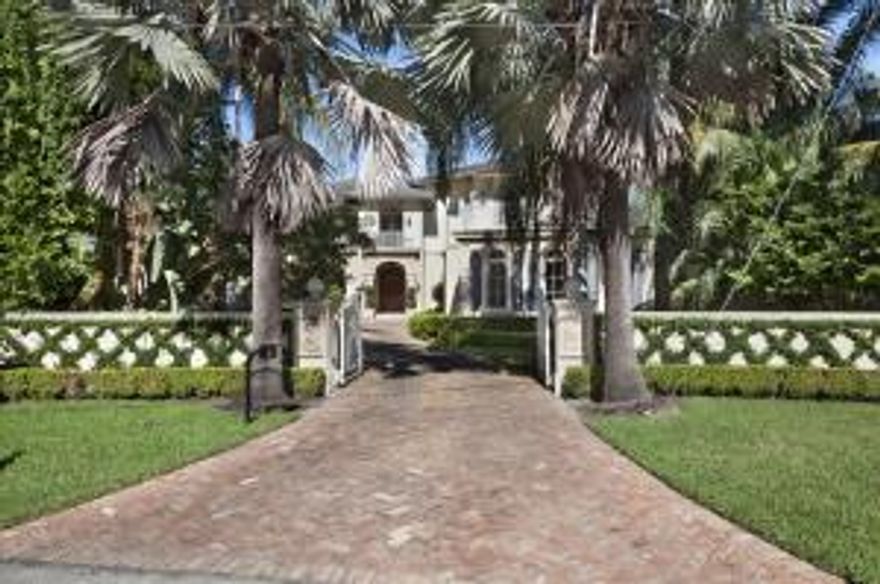 Magnificent Pt. Lot on 229 +/- ft of Intracoastal waterway.  This impressive custom-built estate is a paragon of fine design and luxurious waterfront living.Exquisite design   directly fronting the Intracoastal Waterway in the Seagate Section of Delray Beach. Tropical gardens, and romantic balconies give an elegant introduction to the stately six bedroom residence. Soaring open living areas give fresh modern sophistication to classic tradition and connect through view-filled french doors to the stunning resort-style outdoor entertainment space on the waterfront.***See More*** The information herein is deemed reliable and subject to errors, omissions or changes without notice.The information has been derived from architectural plans or county records. Buyer should verify all measurement