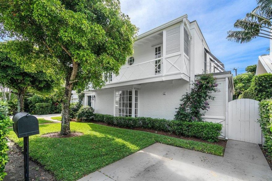 This charming historic 1935 English West Indies home was designed and preserved in the original classic Palm Beach style and features authentic architectural detail, hardwood floors, high ceilings and 2 fireplaces. This 5,252 square foot living space with pristine tropical decor includes a formal living room, dining room, large sunroom, eat-in kitchen, laundry room, 7-bedroom and 6 baths. Perfectly located 3 houses from the lake and bike trail, a short walking distance to a private beach access, the Breakers Hotel, Worth Avenue, shops and restaurants. The Four Arts Society with it's formal gardens, library and lecture theater is just a 5 minute walk away. The Everglades Club, The Bath and Tennis Club and other clubs are just a short 5 minute drive.