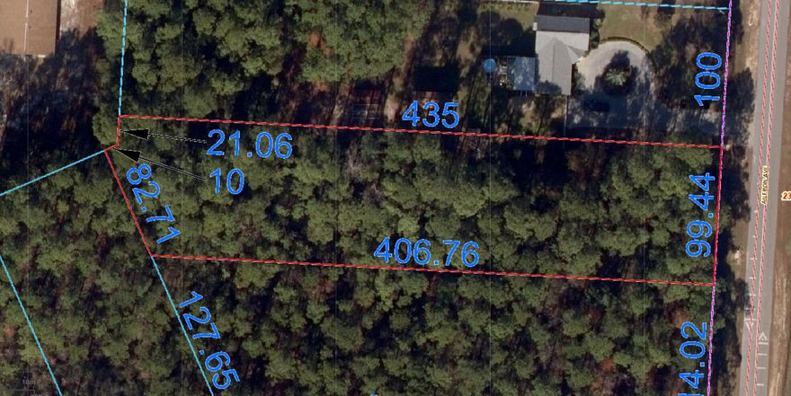 Build your dream home on this  42,689 Square lot.  The Property is located near US Highway 98 and only 17 minutes away from Perdido Key and 19 minutes away from Pensacola Bay City Ferry. All pictures taken from Google Earth and Escambia County Property Appraiser. Buyer to verify all measurements, zoning uses, building requirements, and utility information with Escambia County.