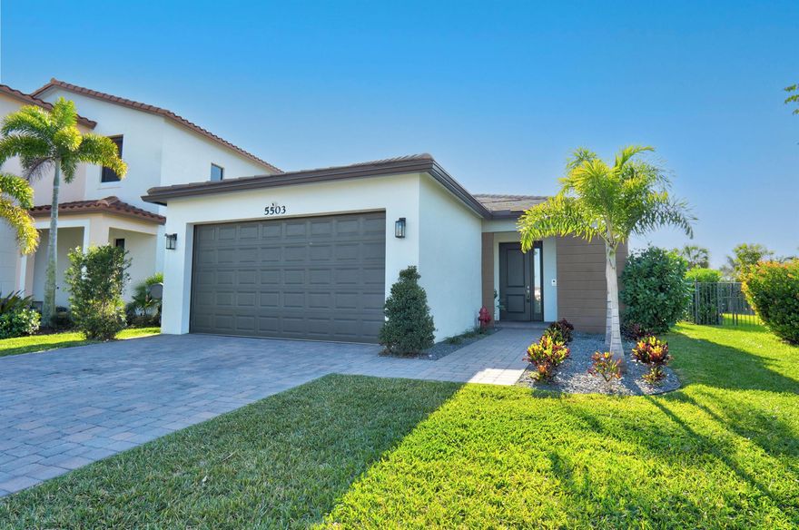 Immaculately maintained Starfish model in the sought after Skycove neighborhood of Westlake. Open, split floorplan with three bedrooms, two bathrooms and a two car garage on an oversized, fully fenced lot. Ceramic tile throughout. Upgraded kitchen with crown molding. Impact glass. Mature clusia for privacy. Top rated schools and community amenities are the icing on the cake