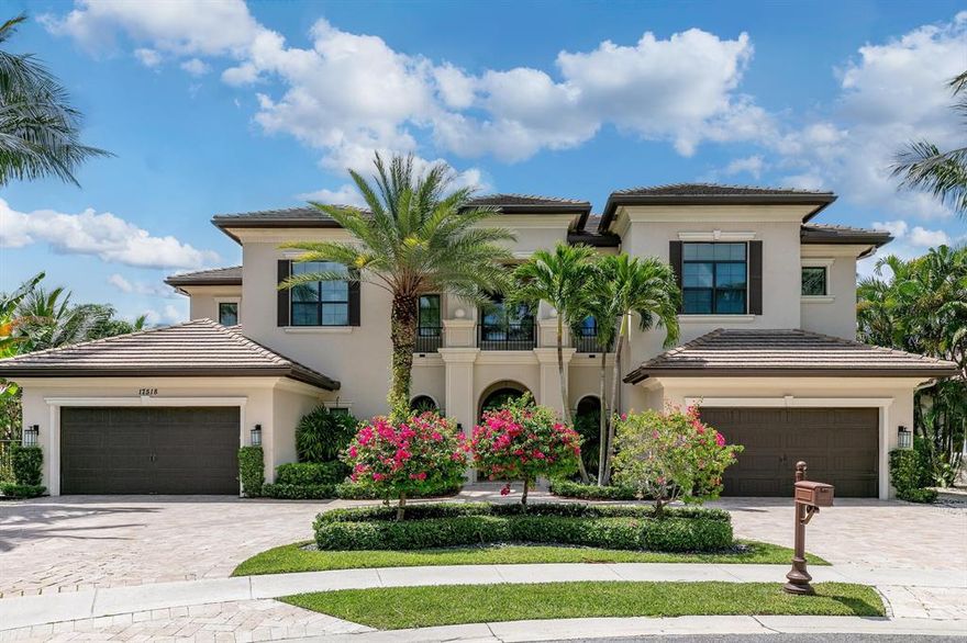 17518 Grand Este Way is located on an oversized, lakefront lot in the prestigious Grand Lake Estates section of The Oaks, Boca Raton.  At over 7,500 sq. ft., this beautiful, custom-built GL Home has it all. 

In addition to six en-suite bedrooms, six full baths and two half-baths, the property also boasts breath-taking high ceilings, an open-concept double-island kitchen, family-room, formal dining room, club room with billiards table and video games, a seven-seat movie theatre with Dolby 7.2 surround sound, two laundry rooms (both upstairs and downstairs), four-car garage, and an upper-level den/loft.  This residence comes fully furnished with a Décor package by Decorators Unlimited. Combining sophistication and functional elegance, the details are abundant throughout.  There are marble and hardwood floors, Viking and Wolf appliances, a Control 4 smart home technology system, electronic shades, and an expanded Wi-Fi network radius. The second-floor owners suite boasts two large walk-in closets, a morning-bar, a covered balcony with views of the lake, and a grand bathroom.  An oversized pool, loggia with summer-kitchen, and beautiful landscaped grounds extends luxury outdoors as well. 

The Oaks community is a true stand-out in Boca Raton with an excess of both active and social amenities. The community is gated with 24-hour security and neighborhood surveillance. The award-winning tennis facility features twelve meticulously-maintained tennis courts (ten Har-tru, one red-clay, and one deco-turf), a pro shop, and a USPTA certified staff.  The newly renovated 15,000 sq. ft. Clubhouse includes an expansive Fitness Center with Pilates studio, spin-studio, and aerobics room.  There is also a restaurant, resort-style pool, billiards, basketball court, and kids' areas with game-room.  The full-service spa is the cherry on top.