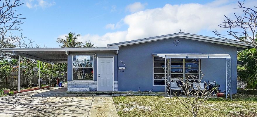 Amazing opportunity to own a BEAUTIFUL 3 Bed, 1 Bath CBS home in Lantana 1.5 miles from the Beach with NO HOA! This home is a great option for a live-in homebuyer, investor or short-term rental. Nice extra living space with an enclosed carport with a large 16x30 backyard pool. The large backyard is great for entertaining. Only Minutes to the Intercostal waterway, Lantana Boat Ramp, Parks and Lantana Beach, which is a pristine stretch of Florida coastline and only 10 minutes' drive, perfect for the outdoor enthusiasts with plenty to do, such as, surf, fish, swim, play volleyball, or enjoy a picnic beside the water or nature preserve. Don't miss on this great opportunity!