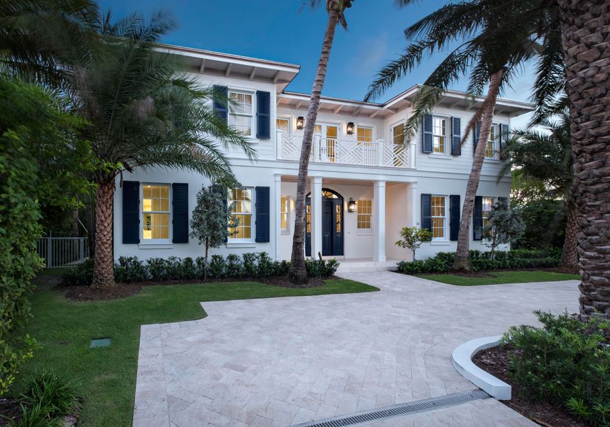 Situated 2 houses from the beach & located on a private corner lot with rear southern exposure, this British West Indies masterpiece features a spacious floor plan, elegant finishes & gracious entertainment spaces. Newly constructed by award winning Purucker & Marrano Custom Homes, this magnificent estate offers a total of 6,450 sq.ft. with 5 bedrooms, 5.2 baths, a study, 2 laundry rooms, a private backyard with heated pool & spa, and summer kitchen. Don't miss this opportunity to own new construction on the North End.