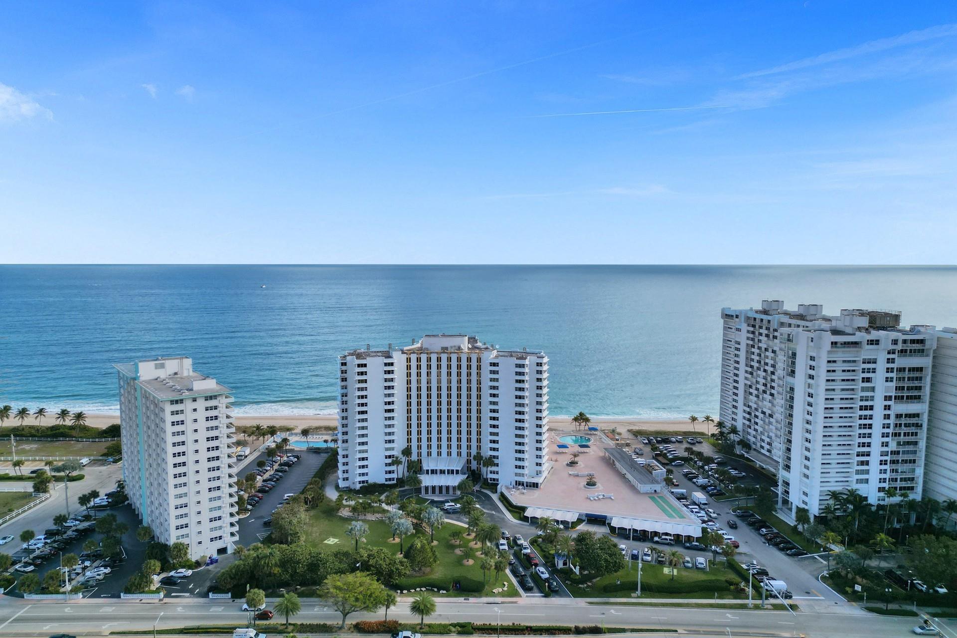 Enjoy breathtaking unobstructed ocean views from the moment you enter this coveted "C line" unit, boasting some of the best views in the building. Beautiful & tastefully updated residence with open concept kitchen, granite counters, glass tiled backsplash, high-end stainless appliances & convenient breakfast bar. Expansive primary suite offers spectacular ocean views, walk-in closet & spa-like bathroom. Impact glass, interior laundry room with ample storage w/ wine coolers. This iconic luxury oceanfront building offers an unmatched lifestyle including exclusive amenities such as a private restaurant for owners & their guests, room service, 24-hour valet & even guest suites for family/guests. Ideally located just minutes to popular Lauderdale By-The-Sea restaurants and entertainment area.
