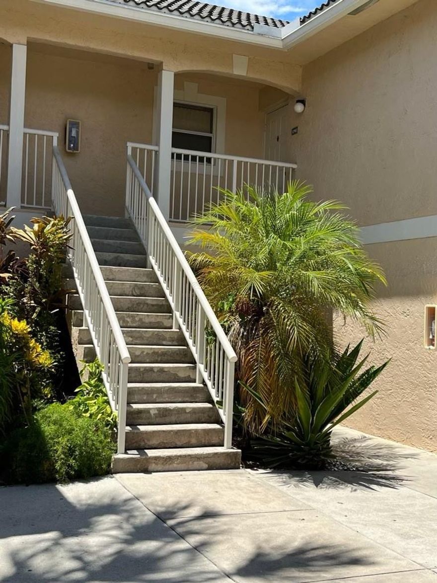 Beautifully updated split plan 3/2 condo, on the 2nd floor in Royal Garden. Large kitchen with plenty of storage and counter space, granite counter tops, and s/s appliances. No carpet – tile throughout.  Master bedroom ensuite with updated bathroom area, and spacious walk-in closet. Washer and dryer included. Extra storage closet on patio. This unit has it all in a well maintained community with pool that's close to everything. No leasing for first 2 years of ownership.  Walk to Westchester Elementary, the aquatic center, dog park, ice skating and more. Sawgrass expressway is easily accessible. Beautifully updated split plan 3/2 condo, on the 2nd floor in Royal Garden. Large kitchen with plenty of storage and counter space, granite counter tops, and s/s appliances. No carpet – tile throughout.  Master bedroom ensuite with updated bathroom area, and spacious walk-in closet. Washer and dryer included. Extra storage closet on patio. This unit has it all in a well maintained community with pool that's close to everything. No leasing for first 2 years of ownership.  Walk to Westchester Elementary, the aquatic center, dog park, ice skating and more. Sawgrass expressway is easily accessible.