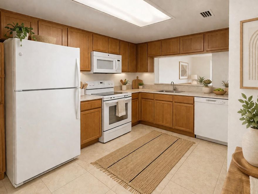 Beautiful 1BR/1BA in the heart of Pembroke Pines. Gated community with tile floors, vaulted ceilings, in-unit washer/dryer, and private balcony with lake view. Prime location!