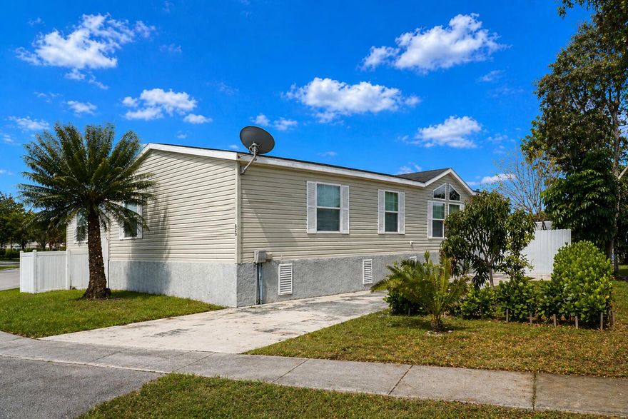 Beautiful 3-bedroom, 2-bath lakefront mobile home situated on a desirable corner lot! Built in 2007, this well-maintained property features a renovated kitchen and updated bathrooms, offering modern comfort and style. Enjoy peaceful water views and added privacy with the spacious lot, perfect for relaxing or entertaining. Best of all, you own the land, no land lease! Residents enjoy access to A-rated schools in the area. Conveniently located near shopping, dining, and major roadways. A rare opportunity to own a move-in ready lakefront home.