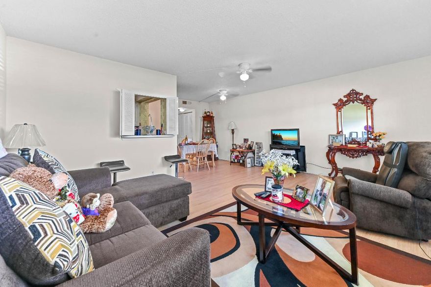 Investors long term tenant in place, income producing from day 1. Rent right away 
Enjoy the secure, resort-style lifestyle that Century Village is known for, with well-maintained grounds and amenities designed for active adult living.