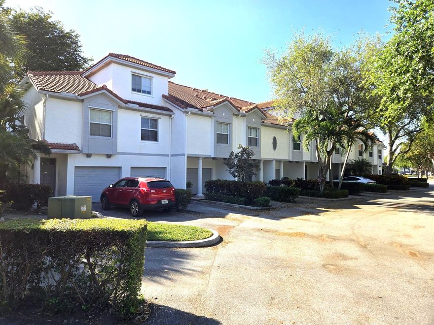 BELOW MARKET PRICE REDUCTION   Charming 3-Bed, 2-Bath Townhome-Style Condo with Garage in Desirable East Delray Beach! Available for move-in June 2026.  Located in a well-maintained, gated community, you'll enjoy access to a variety of top-tier amenities, including a sparkling pool, state-of-the-art gym, tennis and basketball courts, volleyball, and even a car wash station. Inside, this updated unit boasts a stylish kitchen with new (2023) appliances, a sleek sink water filter, and luxurious upgraded bathrooms with new (2023) countertops and sinks. The home also features gorgeous upgraded laminate flooring throughout, and the addition of impact windows installed in 2024 ensures peace of mind. The property includes an extra fridge in the garage for your convenience, and the unit allows for a small dog or cat (up to 25 pounds), so your furry friend can join you! This incredible rental won't last long   schedule your tour today! Lease term of 7 to 12 months available.