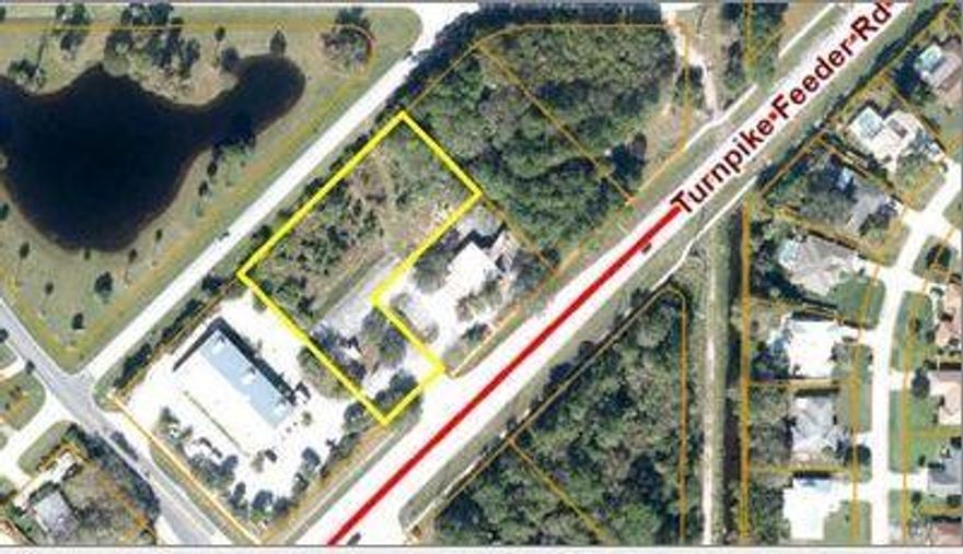 Prime commercial land located on a busy roadway connecting Vero Beach to Fort Pierce.
Property had site plan approval for a 10,120 sq ft retail plaza.  Driveway and some parking already in place.  Shared ingress and egress and parking with a very nice Dollar General next door.  See old site plan info under documents tab.   Zoned Commercial Neighborhood for use as Retail Plaza to include food establishments, Offices, Beauty Care Shops or Retail Space. Heavy drive-by traffic leading directly to US1, giving great visibility to all tenants. For additional footprint, the adjoining property is also for sale by the same owner.