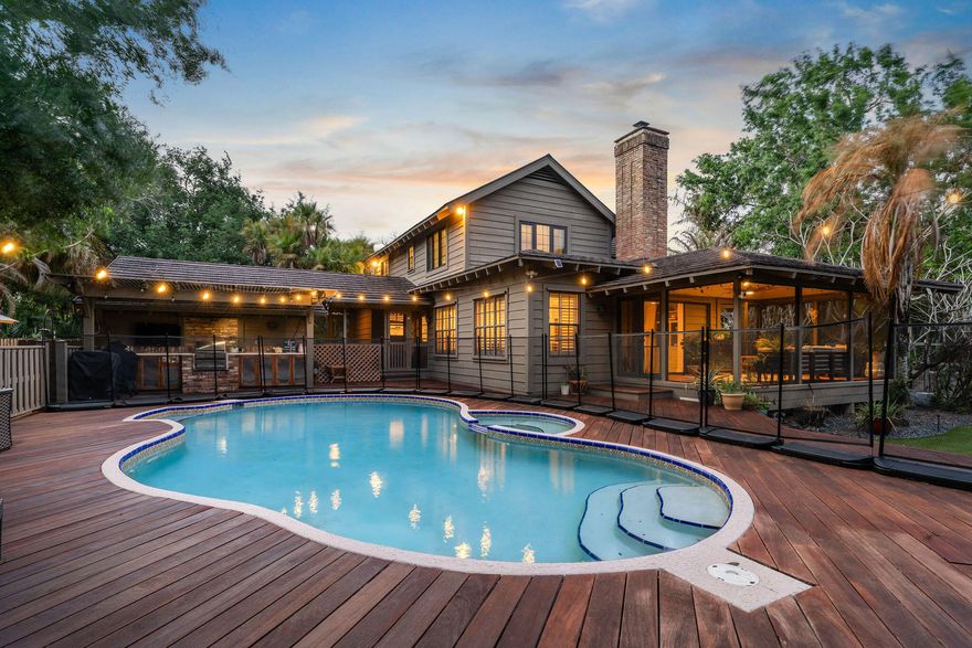 Unlike anything else on the market, this character-filled home sits on over an acre in the gated Crane Creek community, backing to a private preserve. This 3-bedroom, 2.5-bath home offers a bright two-story layout with abundant natural light, hardwood and tile floors, and custom details throughout. A large downstairs office can serve as a 4th bedroom; engineering plans are available for future home expansion. Major upgrades include a 2020 Borel steel metal roof and a 2022 electrical upgrade with dual 200-amp panels. Outdoor living is designed for relaxation and entertaining, featuring a pool, wraparound porch, expansive wood deck, turf putting and chipping green, and orchard setting with mango, avocado, guava, mulberry, and citrus trees. Schedule your private showing today.