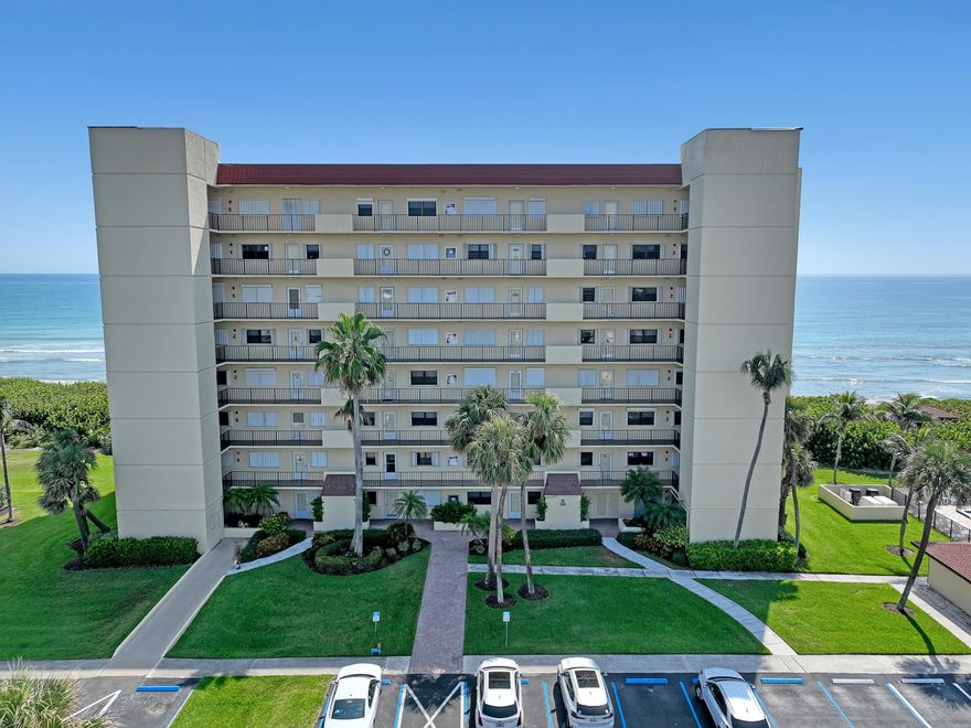 A rare find.BEST VIEWS of the ocean and intracostal. Sand Dollar Shores PENTHOUSE (8TH) FLOOR.Enjoy coffee on the private balcony watching the sunrise and enjoy a cool beverage on the front side of unit watching beautifulsundets over the intracostal .A gated community, which allows one full size dog, 30 day minimum rentalsno waiting time.Amenties include 2 pools , sauna, tennis, pickle ball, bocce ball, fitness center, BBQ area, social room, onsite management, private outdoor locker, and storage room.Two Tiki huts, fish cleaning station, and water hose,Automatic coin wash .NO ASSESSMENTS AT THIS TIME ,ALREADY PAID,NEW ROOFS ETC.....