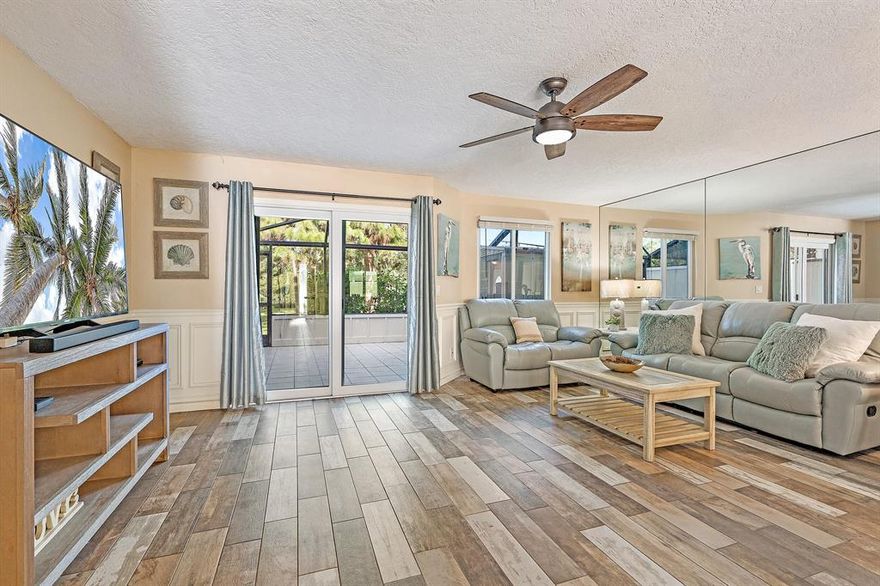 A unique opportunity to own a waterfront 3-bedroom townhome in a great central Jupiter location. This townhome has been tastefully updated to classic coastal with plank-tile flooring & wainscotting paneling downstairs, trims & blues upstairs, and full impact glass windows & sliders. Enjoy entertaining or relaxing in the open living, dining & kitchen, and expand the living space outside to the screened in back patio that opens to a large greenspace and the water.

Riverwalk is an active community with kayak & paddleboard storage & launches, docks for fishing & relaxing, and a secure boatyard & boat ramp. There are also multiple sports courts and tons of walking paths & greenspace in and around the community. Riverwalk is pet-friendly and a great location via waterway or roadways..... ...A short distance to the Jupiter Sandbar, Intracoastal, & Inlet, and a close distance to the beach, gyms, grocery stores, restaurants, schools, as well as I-95 and the turnpike.