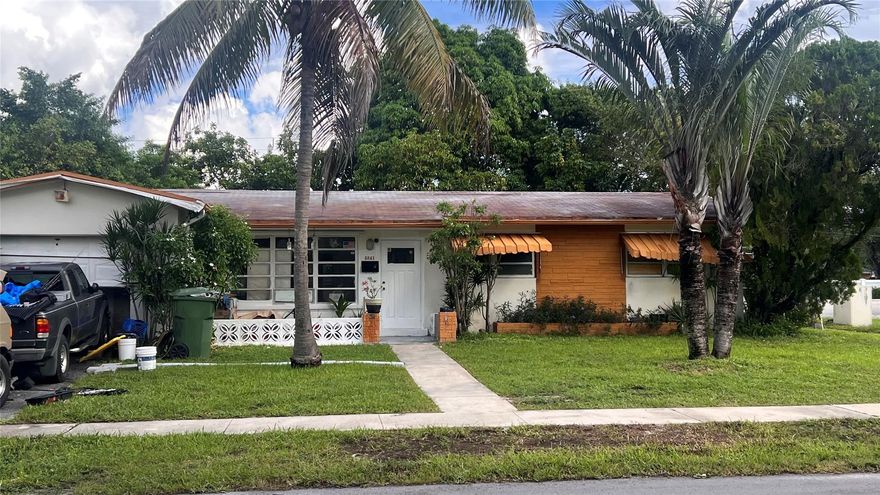 Great opportunity! This spacious 5-bedroom, 2-bath home sits on a desirable corner lot and offers an open-concept layout with generously sized bedrooms and large closets. The property needs some TLC, including a flat roof, but has excellent potential to add value. The backyard is spacious with room to add a pool, making it ideal for future buyers or renters. With the right updates, this home can truly shine don’t miss your chance to transform it into a profitable investment!