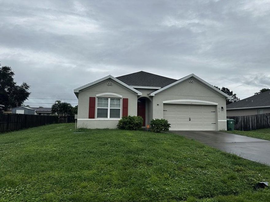 Great home located off of PSL Blvd and Cameo. 4/2/2 ready to move right in. Back yard is partially fenced. Call today for a private tour!