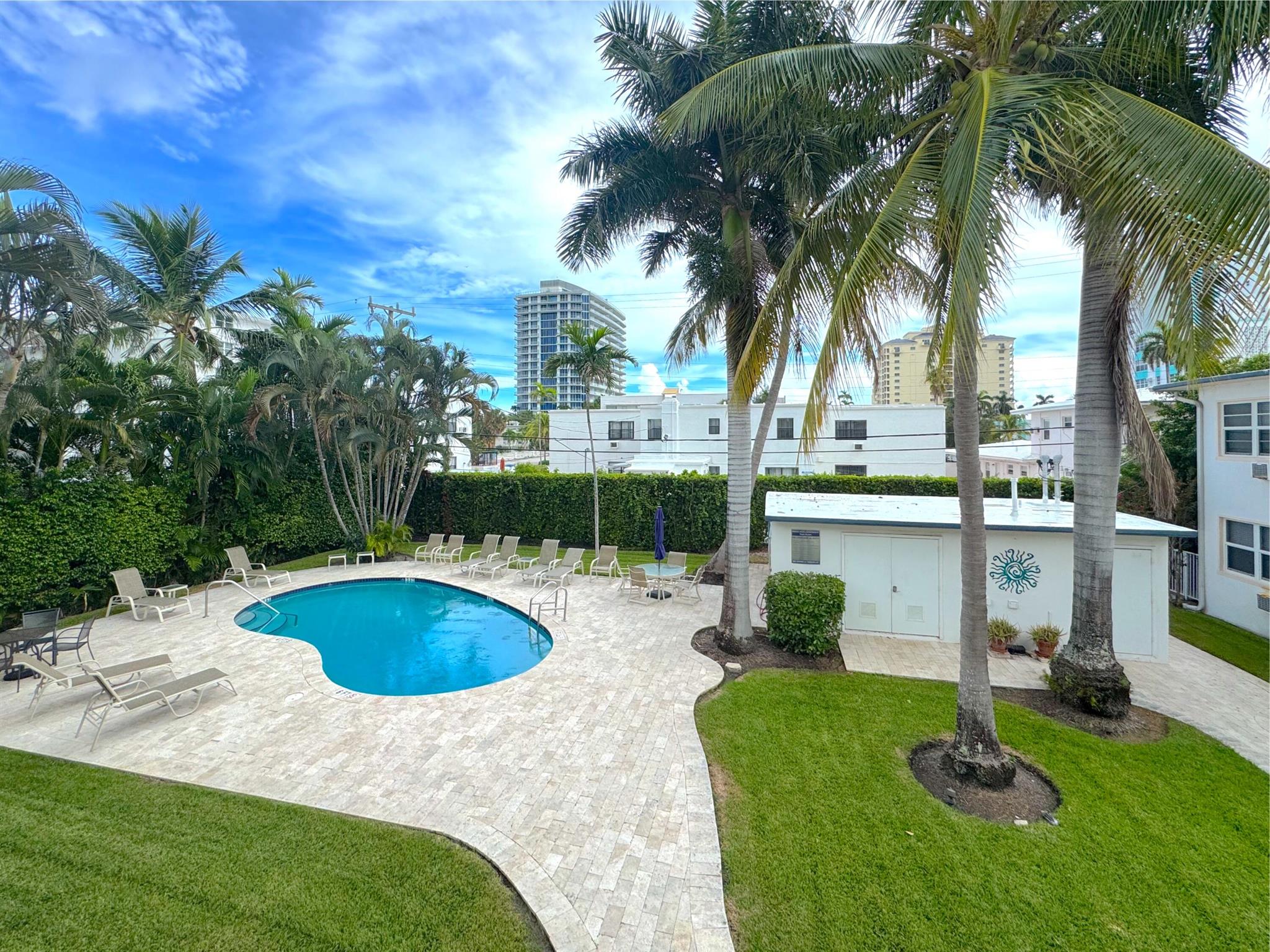 Welcome to this charming 1 bedroom, 1 bathroom residence at 624 Orton Avenue in the heart of Fort Lauderdale's highly desirable North Beach Village. Overlooking the sparkling pool, this home captures the best of coastal living just a few blocks from the sand and surf.Step inside to find a light-filled interior with beautiful terrazzo floors, a tastefully updated kitchen and bathroom, and thoughtful details throughout. Enjoy the convenience of a shared open patio space perfect for lounging or entertaining.This residence is available turnkey, furnished, partially furnished, or unfurnished, making it an ideal choice for a year-round residence, seasonal retreat, or investment property.The boutique community offers a relaxed atmosphere with a pool framed by tropical landscaping, al