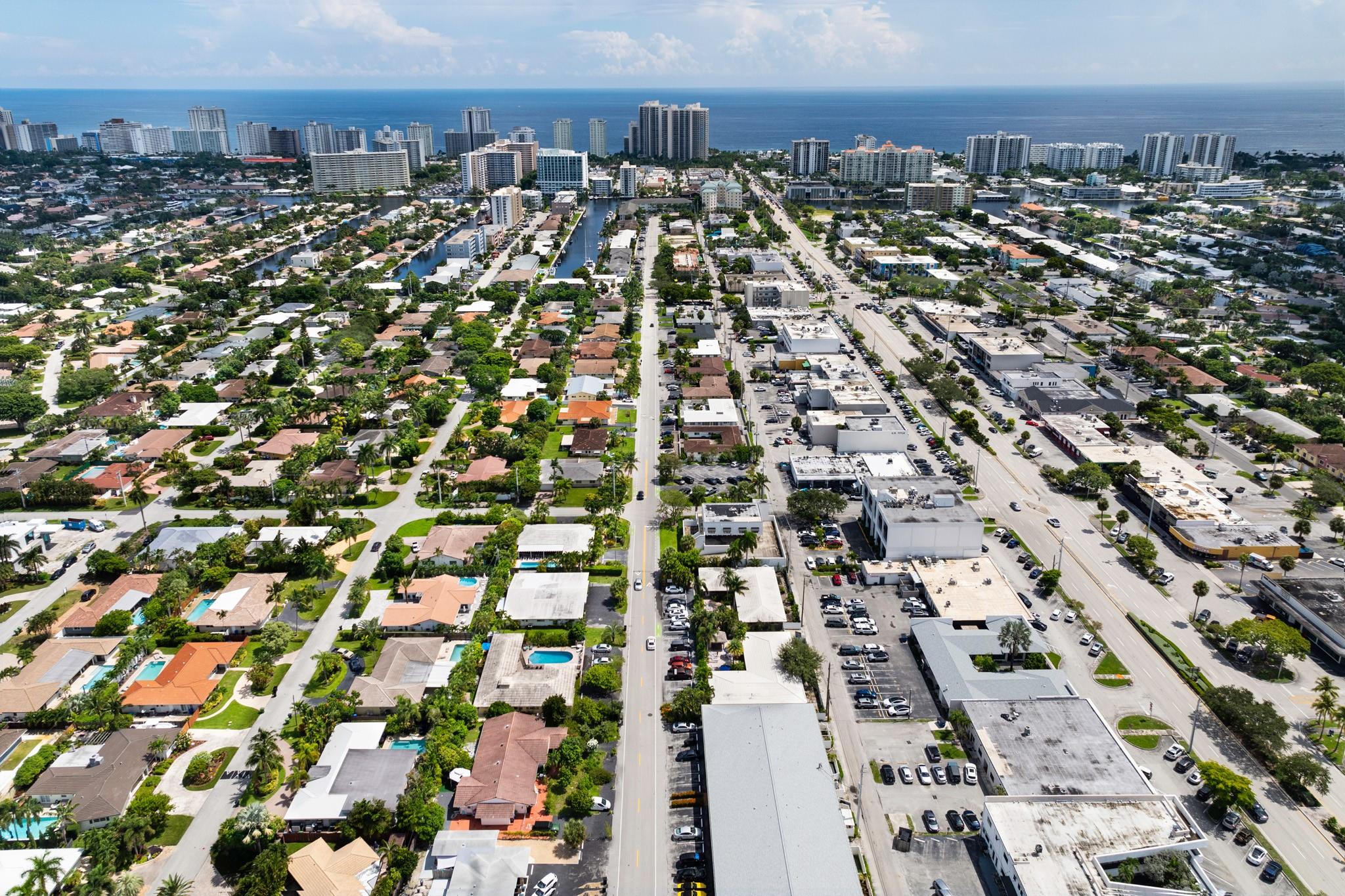 Rarely available multi-family in East Fort Lauderdale's Coral Ridge neighborhood. Ideal location, just next to shops and dining, the prestigious Coral Ridge country club, only moments from the beach, intracoastal and water taxi. Surrounded by multimillion-dollar homes. Built as a 3/3 and 2/2 and registered as a quadplex for flexible investment. Opportunity to bisect each unit to use as a quadplex, inquire for more details. Finished with tile floors throughout, all impact windows and doors, and easy access to the heated private pool. Rd- 15 zoning.
