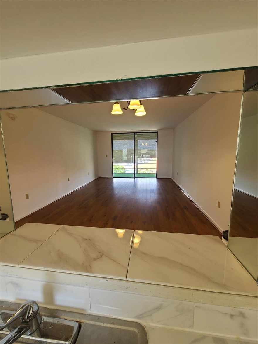 Spacious condo 1Bed/1.5Bath with NO RENTAL RESTRICTIONS, ALL AGES WELCOMED, conveniently corner unit located close to elevator and laundry facility, 2 walk- in closets, fresh painted, screened balcony with hurricane shutters and beautiful pool view. GATED COMMUNITY. Community near to school and shopping. The HOA monthly payment include WATER, CABLE, BUILDING INSURANCE  and other amenities. No special assessment due.