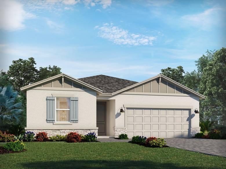 BRAND NEW energy - efficient home Oct 2025! Enjoy cooking in the chef-inspired kitchen overlooking the great room, dining nook and covered lanai. Tucked in the back for privacy, the primary suite is perfect place to retreat after a long day featuring a large walk-in closet and dual vanity sinks. Explore new homes in Port St. Lucie, FL. This neighborhood features resort-style amenities, trails, and a large lakefront area. Each home is built with the innovative, energy-efficient features that Meritage Homes is known for. Its location gives easy access to commuter routes as well as excellent schools and entertainment. Each of our homes is built with innovative, energy-efficient features designed to help you enjoy more savings, better health, real comfortand peace of mind.