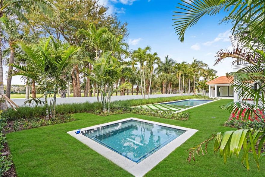 One of only a few major compounds situated directly on any Palm Beach Island golf course, 259 Pendleton Avenue is truly a rare gem located right in the heart of midtown. With 175' along the famous Breakers Ocean Golf Course, this 8,306+/- square foot, brand new home was just completed by renowned developer and designer Todd Michael Glaser. This one-of-a-kind, 8BR/9BA masterpiece combines traditional Florida elegance with all of the bells and whistles of modern living,  smart technology, and innovation. Featured amenities include a generator, elevator, spa, 37' lap pool, outdoor rain shower, 2-car garage, and detached 2BR 2BA guest house with private kitchen and laundry.  Most rooms in this unique, never-lived-in property offer exquisite and expansive views of the iconic Breakers Golf Cours