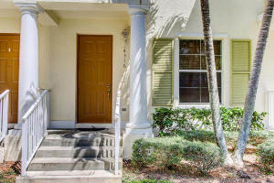 This is Abacoa living at it's finest! You are walking distance from all the shops and restaurants in downtown Abacoa. This 3 bedroom 3 bath Antigua townhome shows beautifully. With over 1,800 square feet of living space you will find plenty of room for family, guests, and office space. It features hardwood floors throughout, 2 balconies, central vac, intercom, huge master bath, granite countertops in the kitchen, and custom closets!