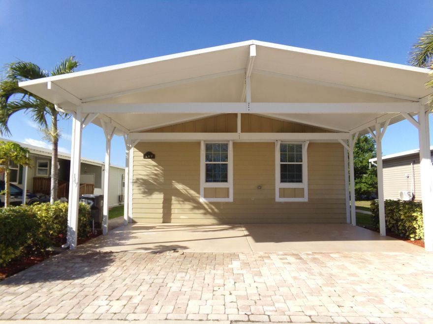2018 Beauty-move-in ready and worry free! This 2018 manufactured home offers the security of modern construction in a premiere all age Palm Beach county community. It features3 bedrooms and 2 full baths. Modern construction means updated electrical, plumbing, windows, roof,  and waterproof vinyl flooring throughout home. Enjoy the open floor plan and the beautiful chef's kitchen. Enjoy the spacious closets and indoor laundry room. Gorgeous lake views from the oversized screened in porch make this one of the best  lots in the park. The park boasts many amenities including pool, clubhouse, playground, and much more. Pet friendly.  Enjoy resort style living right here in the heart of Palm Beach County. Schedule your appointment today.
