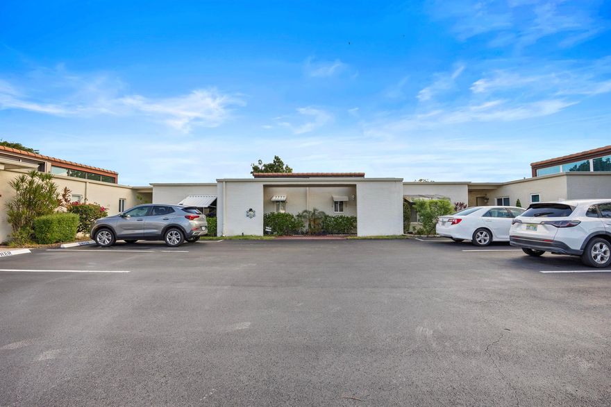 Beautifully renovated 1-bed, 1.5-bath condo in the desirable 55+ community of Boundbrook. This spacious layout can easily be converted into a 2-bedroom with the simple addition of an interior wall, offering fantastic flexibility. Enjoy a modern kitchen and updated bathrooms, sleek tile flooring throughout, and full hurricane protection. A rare find that's truly move-in ready!