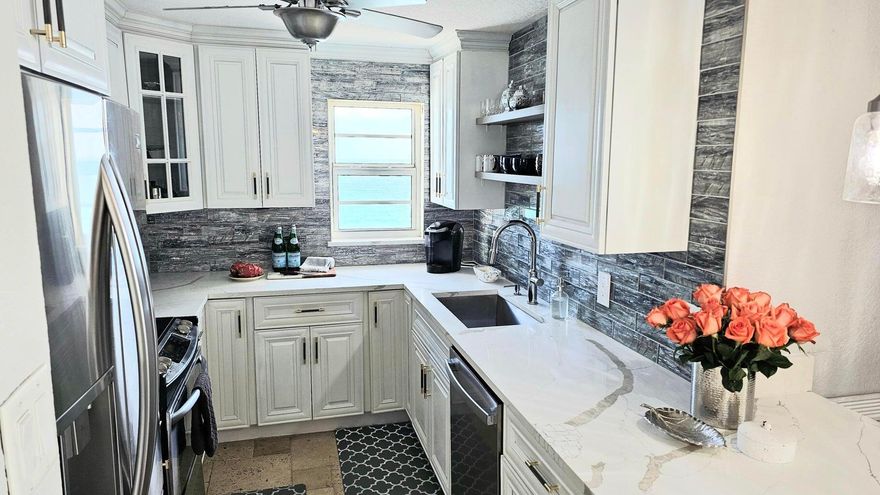 Florida's best kept secret, 45 OCEAN is nestled between the mansions of HIGHLAND BEACH. Rarely available SOUTHEAST CORNER, DIRECT OCEANFRONT living. Offered completely renovated, turnkey ready for your beachside enjoyment this season. Enjoy EXPANSIVE OCEAN VIEWS and spectacular SUNRISES and SUNSETS! This oceanfront CONDO has TWO BALCONIES! Having the feel of a beach cottage, this fully furnished condo is filled with all you will need when you arrive. Just a few short steps to the sand, relax with morning coffee in hand to stroll the beach. COMPLETELY RESTORED COMPLEX, NEW POOL, NEW LARGE OCEANSIDE DECK FOR ENTERTAINING and NEW POOL CHAIRS AND UMBRELLAS!  RESORT-STYLE LIVING! Only minutes to restaurants, nightlife, shopping, of Boca Raton, Delray Beach, Palm Beaches. Available Nov. 1, 2025