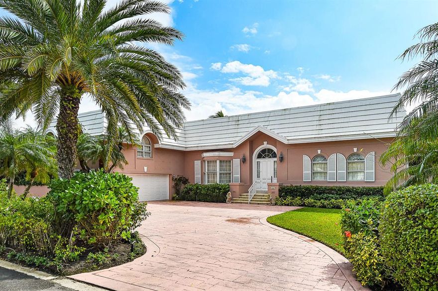 This Northend one story, split level residence is being sold ''As Is, Where Is''. The Lot Square Feet is 12,632 +/-, Lot dimensions 100 +/- by 122+/-, living area 3,907 +/- and total square feet 4,436+/- as reported by Palm Beach County Property Appraisers. The house is total square feet of 4,379 +/- and living square feet of 3,866 +/- as measured by the Floor Plan Professional. There is platted beach access governed by an Association. The pool is believed to be filled in for the patio. The roof is flat bordered by a mansard style. There are 2 air conditioning zones.