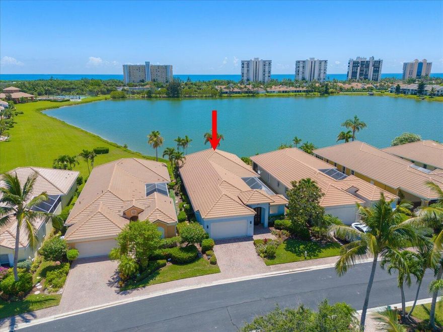 Beautiful 3BR/3.5BA courtyard pool home just steps from Pepper Park and the Navy SEAL Museum. Enjoy river and beach access, available boat slips, and a private walkway to the sand. Home sits on an extended lot with added green space and peaceful lake views. Private screened courtyard features a pool, summer kitchen, outdoor shower and pool bath. Interior includes volume ceilings, crown molding, tile floors and plantation shutters. Updated kitchen with granite, SS appliances and walk-in pantry. Great room overlooks lake. Primary suite opens to lanai. Guest rooms have courtyard access. Accordion shutters.